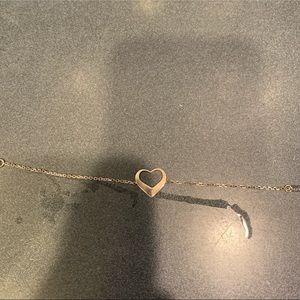 Silver heart bracelet